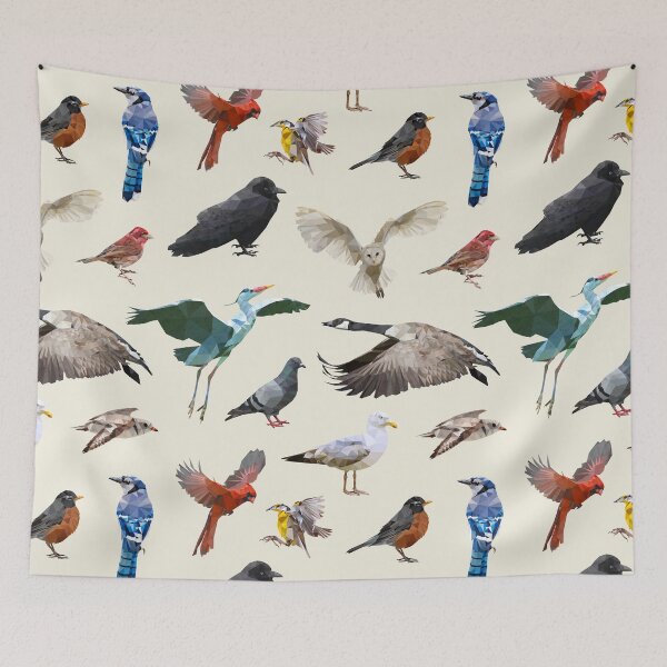 Item preview, Low Poly Birds of North America - Color Pattern designed and sold by yesIsaid.design.