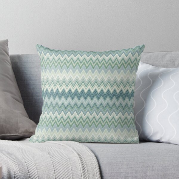 Zigzag color design Throw Pillow