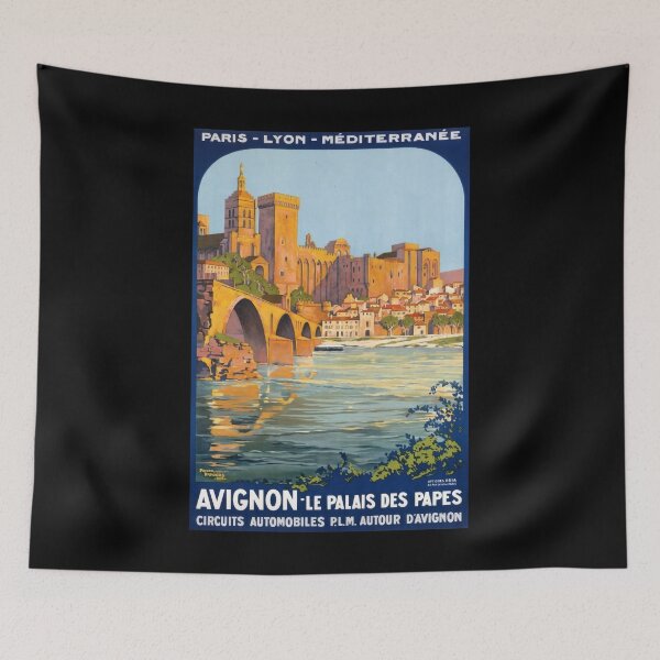 Item preview, Avignon retro poster designed and sold by CorasPosters.