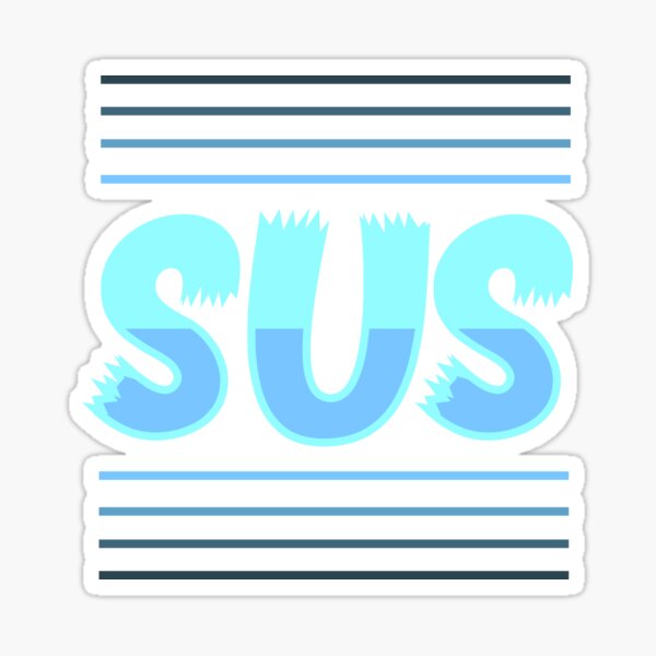 Among Us: Thicc Sus - Meme - Sticker sold by Reskate Studio, SKU 729054