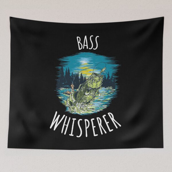 Item preview, Funny Fishing print Bass Whisperer graphic designed and sold by jakehughes2015.