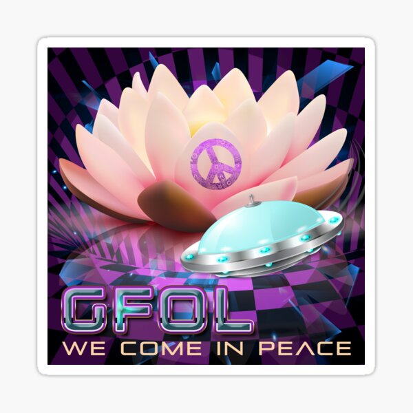 Galactic Federation of Light :: We Come In Peace Sticker