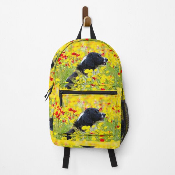 Item preview, Happy Dog in the Flowers designed and sold by Terri Waters Photography & Design.