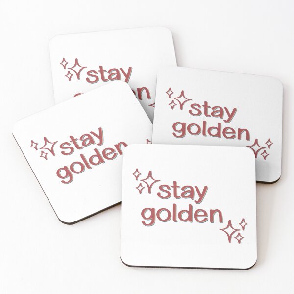Item preview, stay golden rainbow typography  designed and sold by lemonmake.