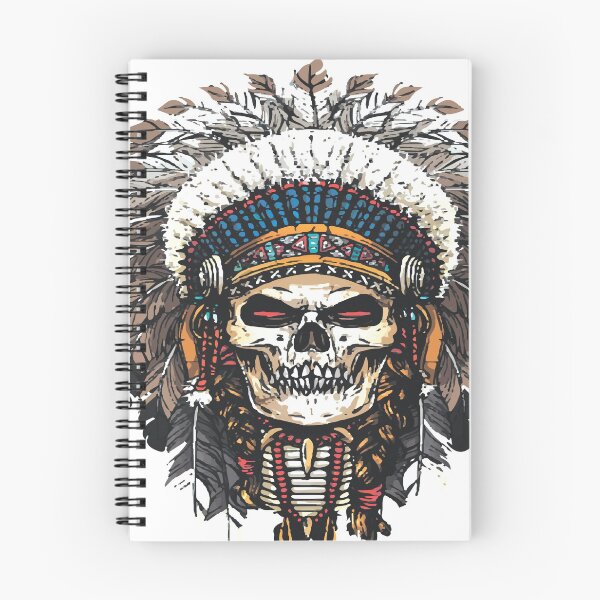 Item preview, Indian Skull chief in colors designed and sold by RB-Store.