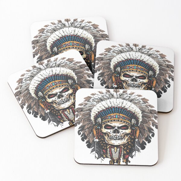 Item preview, Indian Skull chief in colors designed and sold by RB-Store.