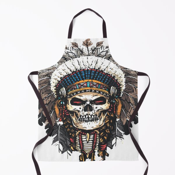 Item preview, Indian Skull chief in colors designed and sold by RB-Store.