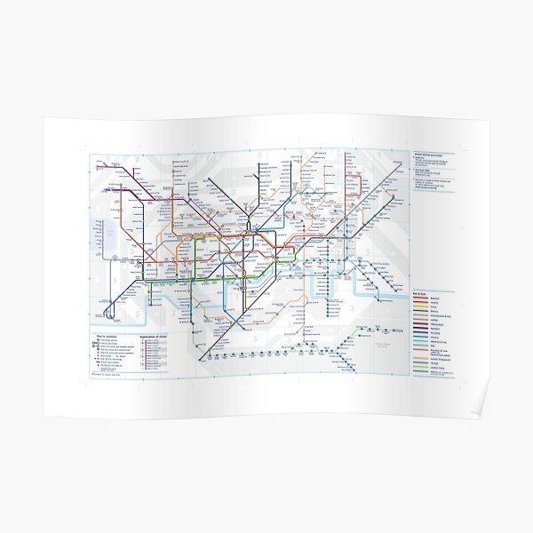 London Underground Tube Map Poster