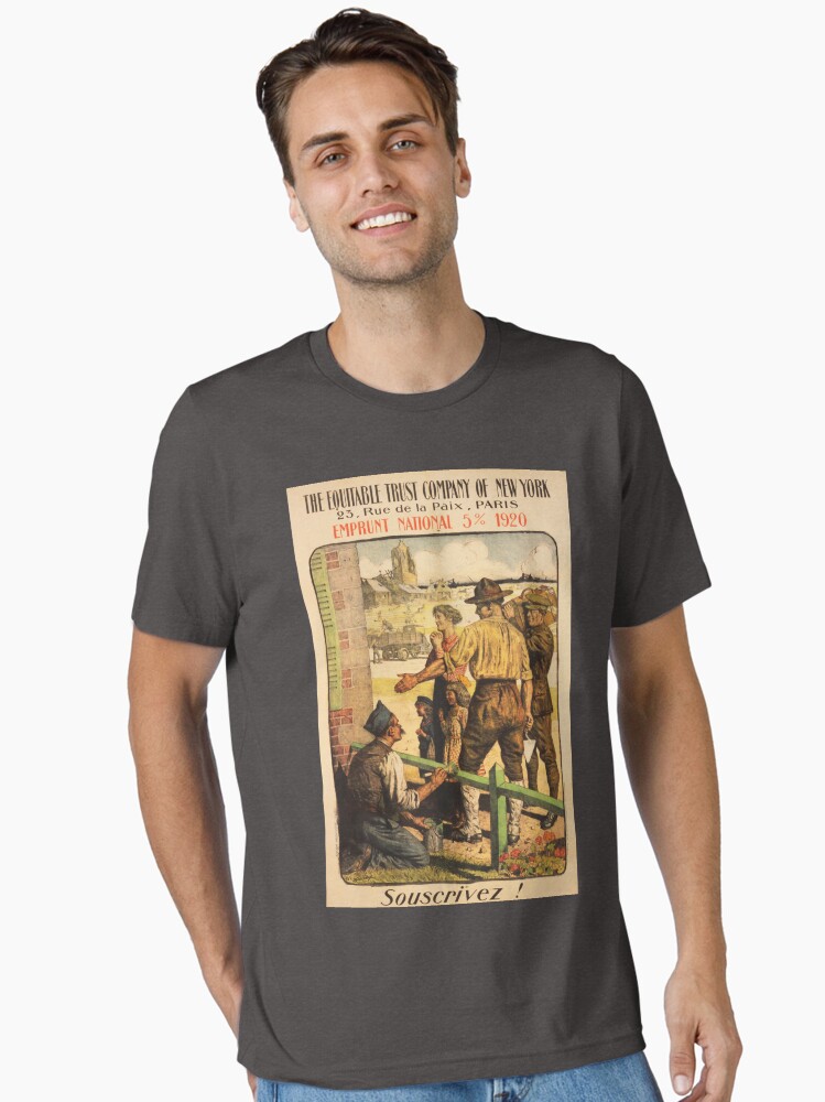 Thumbnail 1 of 7, Essential T-Shirt, Subscribe! National Loan by The Equitable Trust Company of New York Vintage War designed and sold by retroposters.