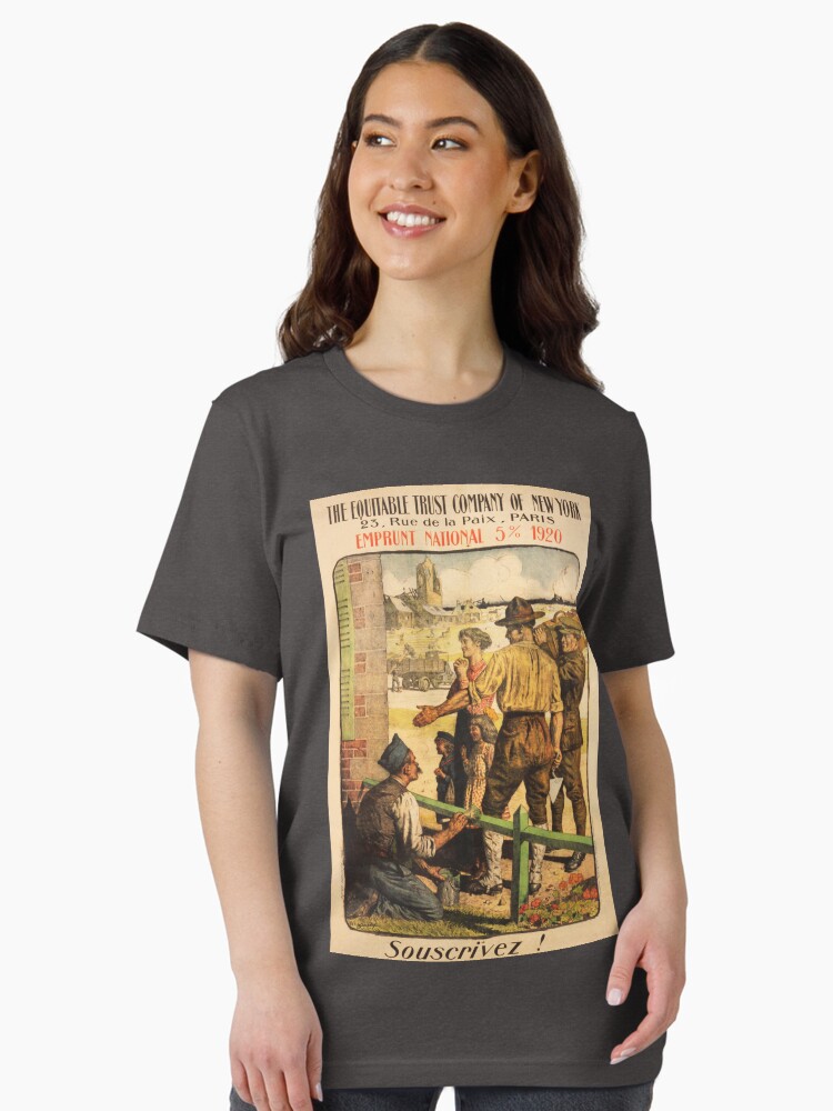 Thumbnail 2 of 7, Essential T-Shirt, Subscribe! National Loan by The Equitable Trust Company of New York Vintage War designed and sold by retroposters.