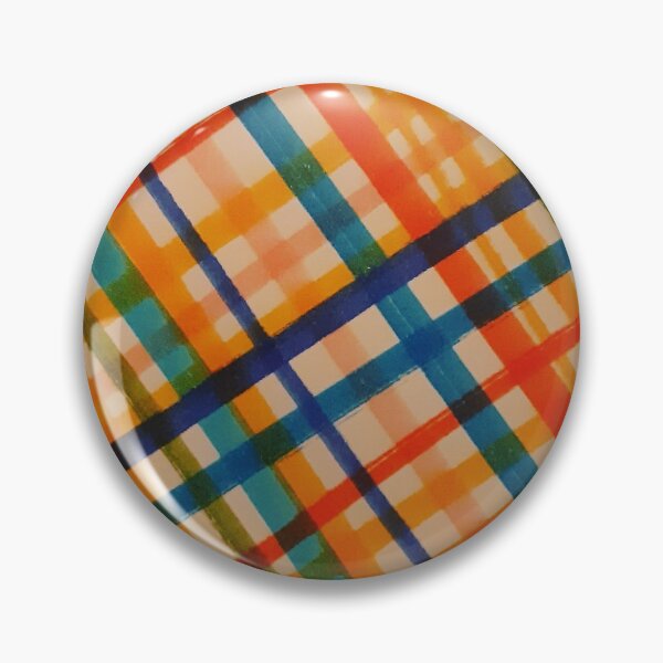 Item preview, Diagonal check in oranges reds and blues designed and sold by Emma  Amies.
