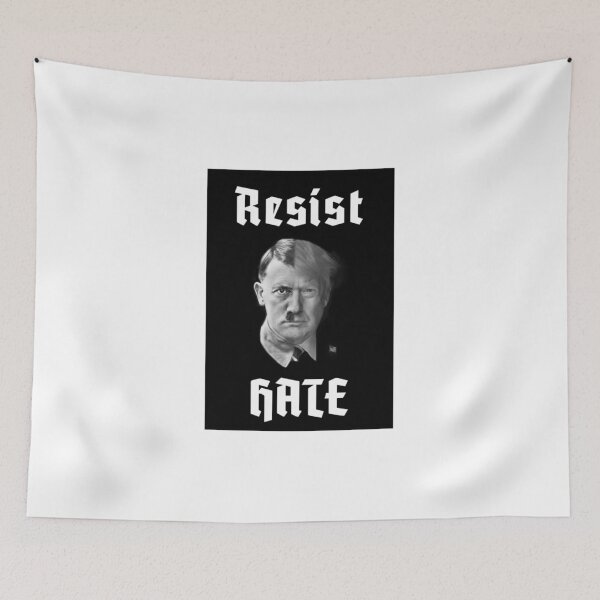 Item preview, Resist Hate - Vote Against Trump's Fascism - US Election 2020 - Biden Harris 2020 designed and sold by raretshirtsuk.