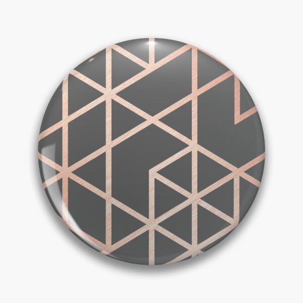 Item preview, Rose Gold and Gray Geometric Pattern designed and sold by RecoveryGift.