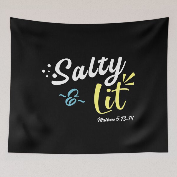 Item preview, Salty & Lit - Mathew 5:13-14 designed and sold by Rooks-Artworks.