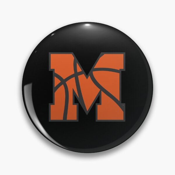 Item preview, Letter M Monogram | Basketball designed and sold by SerendipityNow.
