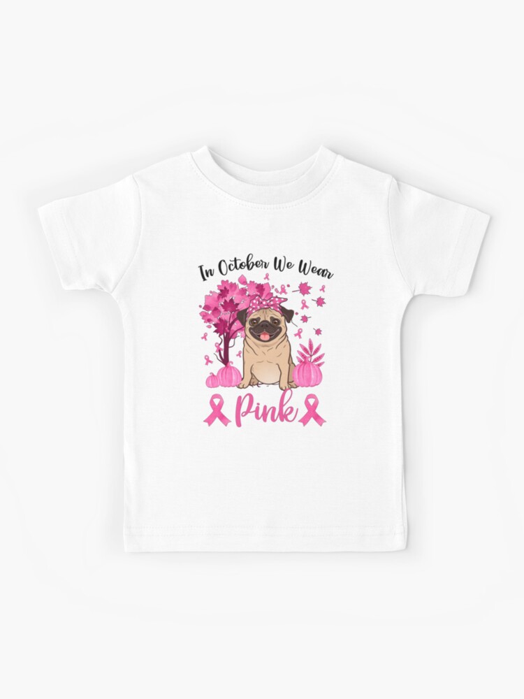 En octubre usamos camiseta rosa para mujeres y hombres con cáncer de mama,  Rosado, S