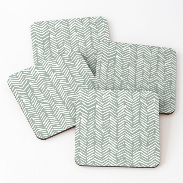 Item preview, Herringbone, Christmas Green, Boho Art designed and sold by meggydesigns.