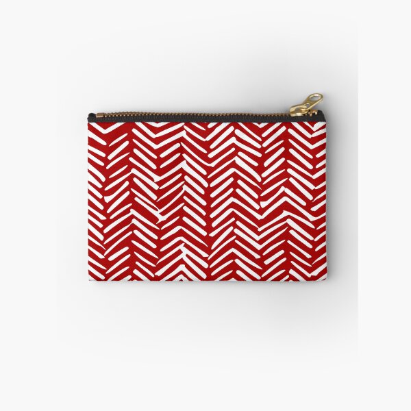 Item preview, Christmas Herringbone, Red and White, Boho Art designed and sold by meggydesigns.