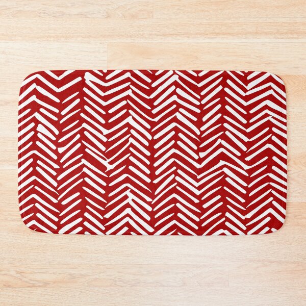 Item preview, Christmas Herringbone, Red and White, Boho Art designed and sold by meggydesigns.