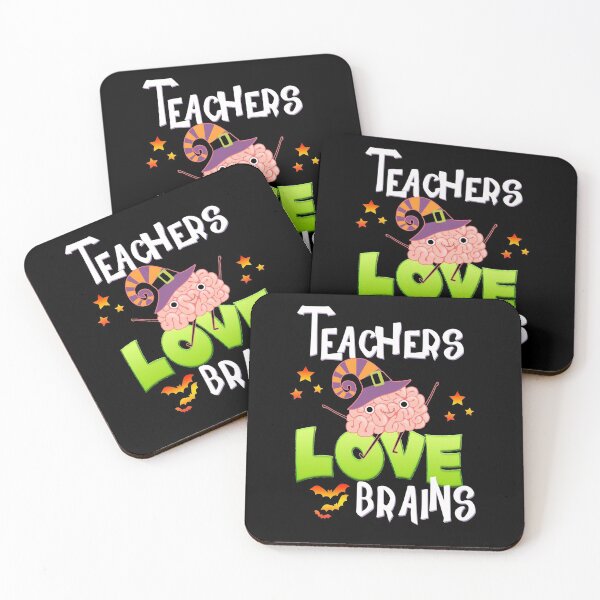 Item preview, Teachers Love Brains Funny Halloween Gifts designed and sold by Nzgiftsandmore.