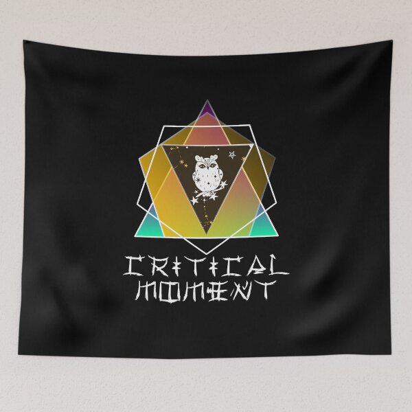 Item preview, Critical Moment-Abstract-Polygon-Owl-Desing iridescent gold designed and sold by emm-j.