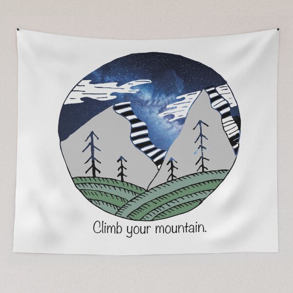 Item preview, Climb your mountain designed and sold by fruitpetunia.