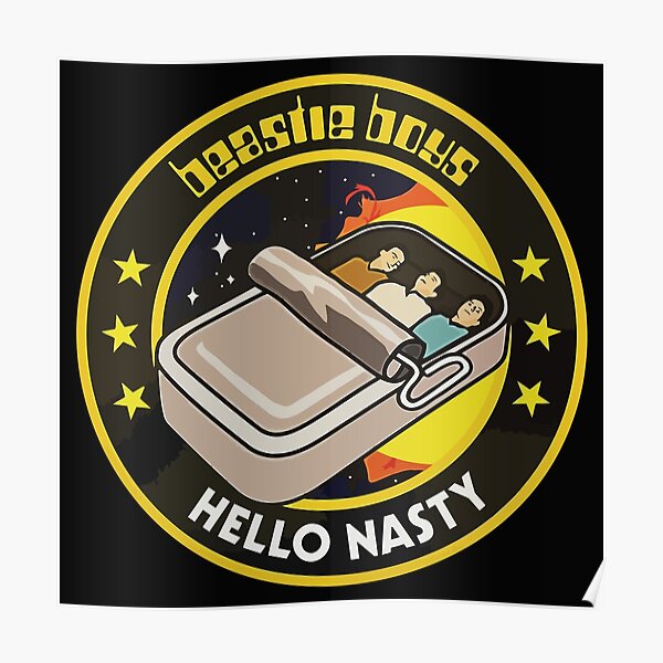 Bonjour Nasty The Beastie Rap Rock Sardine Boys Poster