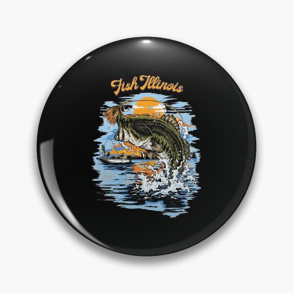 Item preview, Largemouth Bass Fishing Graphic design | Fish Illinois graphic designed and sold by jakehughes2015.