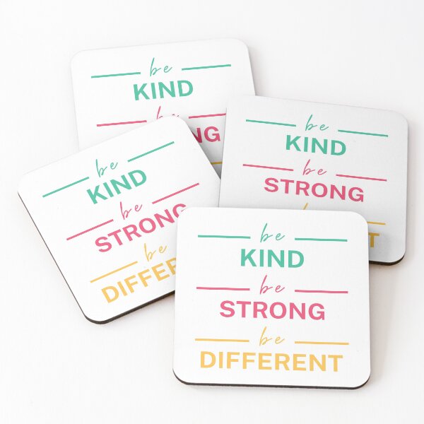 Item preview, Be Kind Be Strong Be Different - Empowerment Quote designed and sold by Trendelicious.