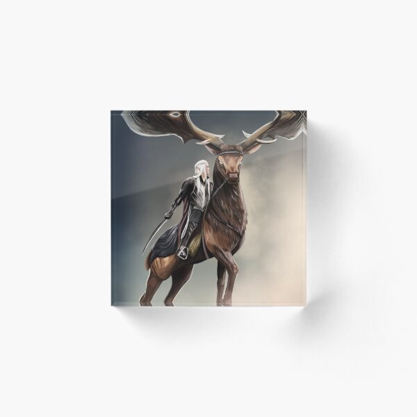 Stag Rider Acrylic Block