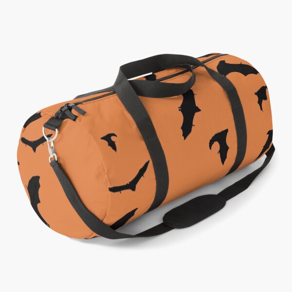 Item preview, Halloween bats on orange ochre background designed and sold by AHELENE.