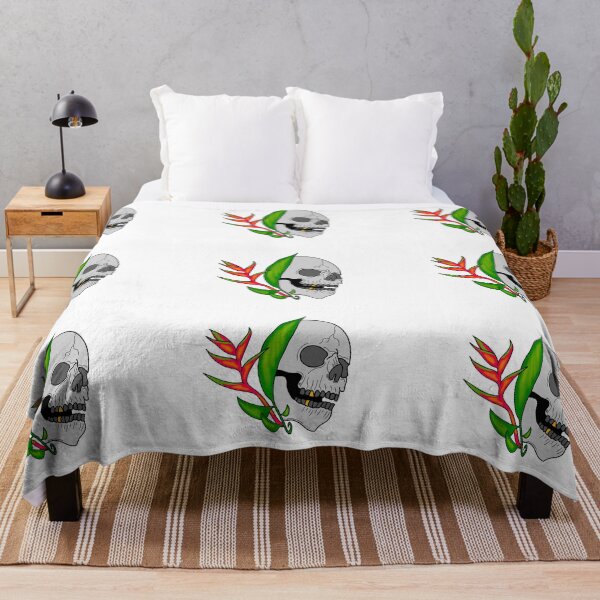 Item preview, Skull and heliconia designed and sold by BV-creas.