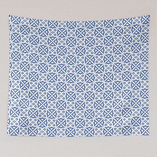 Item preview, Blue Tile Pattern designed and sold by zabriart.