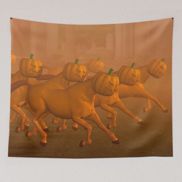 Aperçu de l'œuvre Troupeau de chevaux d'Halloween créée et vendue par Mythos57.