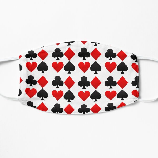 Hearts Diamonds Clubs Spades Playing Card Flat Mask