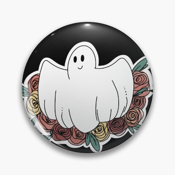 Item preview, Floral Ghost designed and sold by TQsPinsNThings.