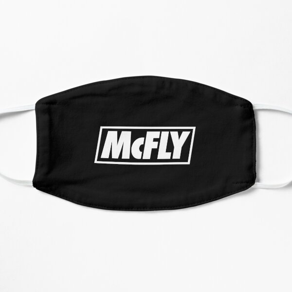 mcfly new logo 2020 in white young dumb thrills Flat Mask
