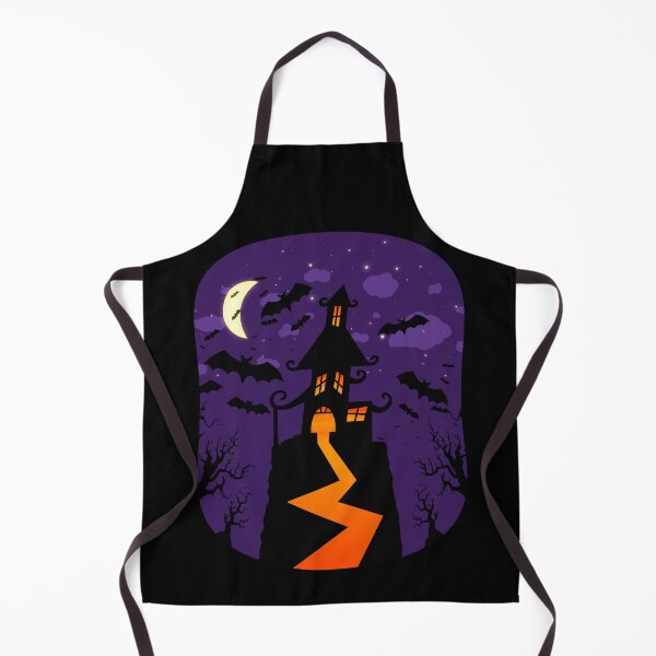 Item preview, Haunted house with bats in a Halloween look designed and sold by Shirtilike.