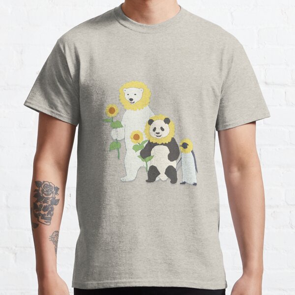Vista previa del artículo con la obra «Shirokuma Cafe - Panda, Pingüino, Oso Polar: Edición Girasol», diseñado y vendido por HayTim.
