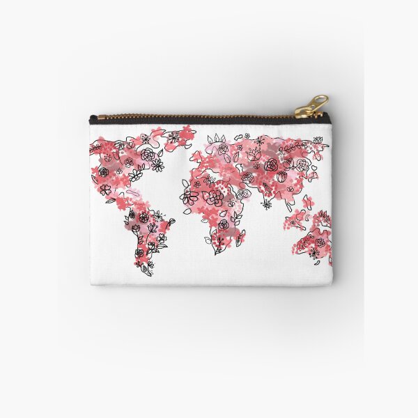 Item preview, World Map with Flowers designed and sold by hanstrickland99.