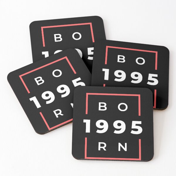 Item preview, Born 1995 Birth Year 90s Black White Red designed and sold by fresh-princess.
