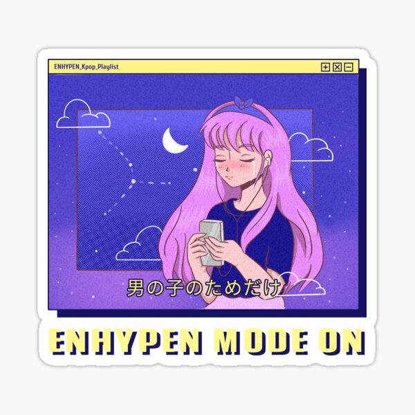 Anime Playlist Stickers Redbubble