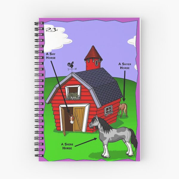 Item preview, Shyer/Shire Horse / funny joke card designed and sold by mmadcomics.