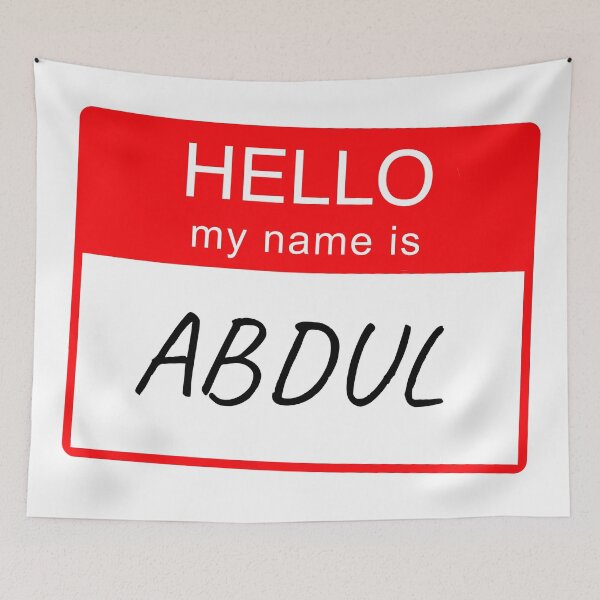 Item preview, Hello My Name Is Abdul Name Tag Custom Personalised Design  designed and sold by CreatedbyJR.