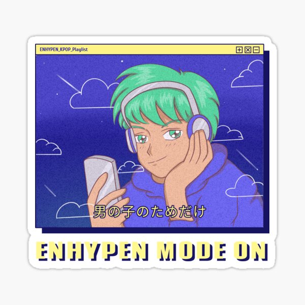 Anime Playlist Stickers Redbubble