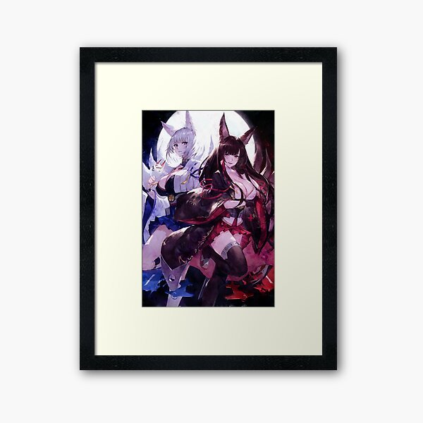 Kaga und Akagi Gerahmter Kunstdruck