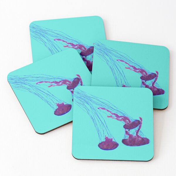 Item preview, Purple swimming jellyfish  designed and sold by suzcreate.
