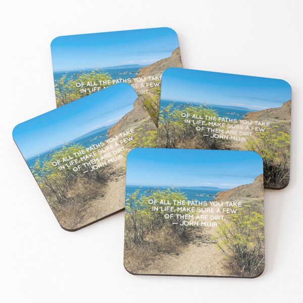 Item preview, Rockaway Beach, Pacifica California Photo, California Coast with John Muir Quote by Christie Olstad designed and sold by Christie Olstad.