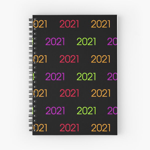 Item preview, 2021 multicolored for the new year (party) black background designed and sold by Stéphane  Thirion.