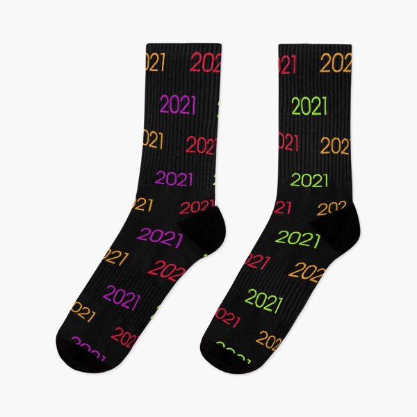 Item preview, 2021 multicolored for the new year (party) black background designed and sold by Stéphane  Thirion.